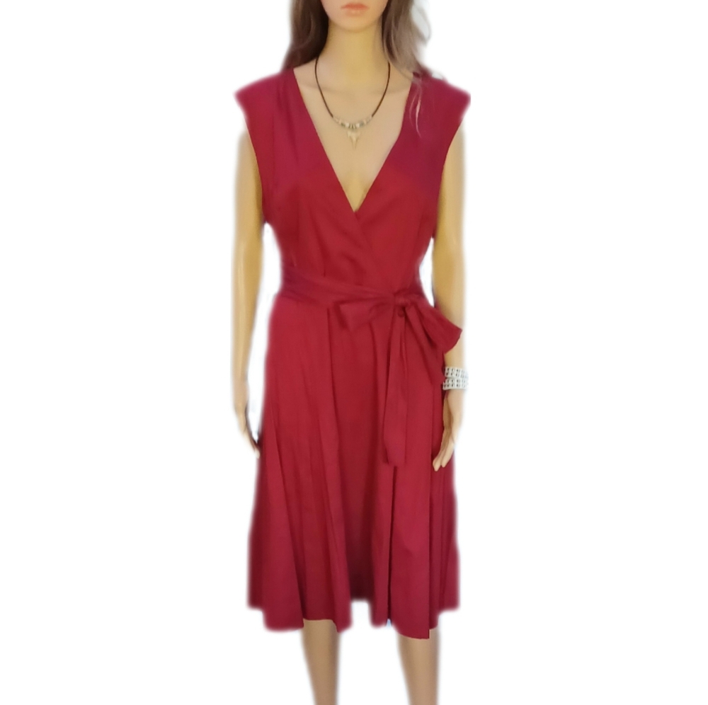 NEW Rachel Roy size 12 pocket wrap knee length dress